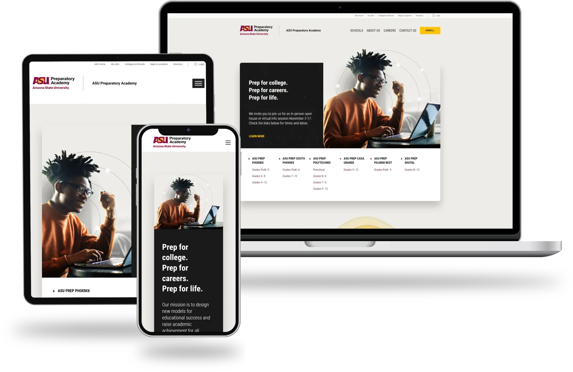 ASU Prep Academy mockup